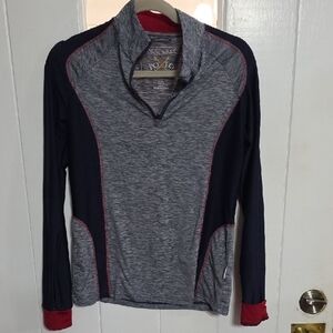 Horseware Polo Women's 1/4 Zip Shirt Pockets Lightweight Sz M/8 EUC